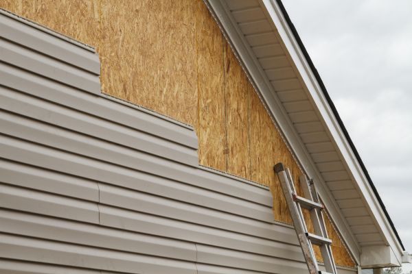 Grey Vinyl Siding Installation in Hendersonville